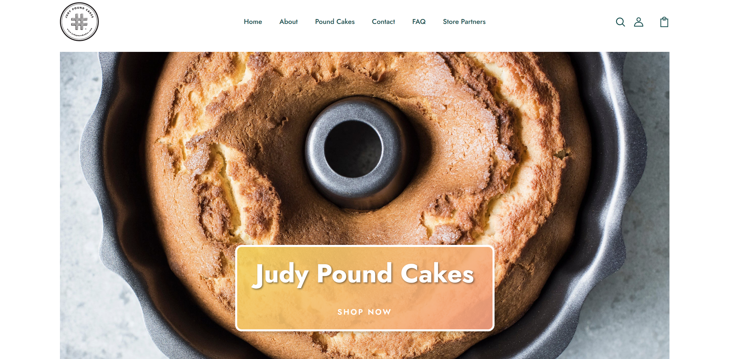 judypoundcakes website screenshot
